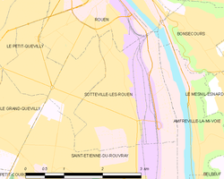 Map commune FR insee code 76681